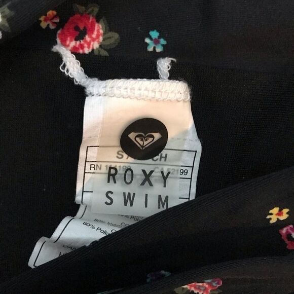 Vintage Y2K ROXY Floral print bikini top and bottom. - Picture 3 of 4